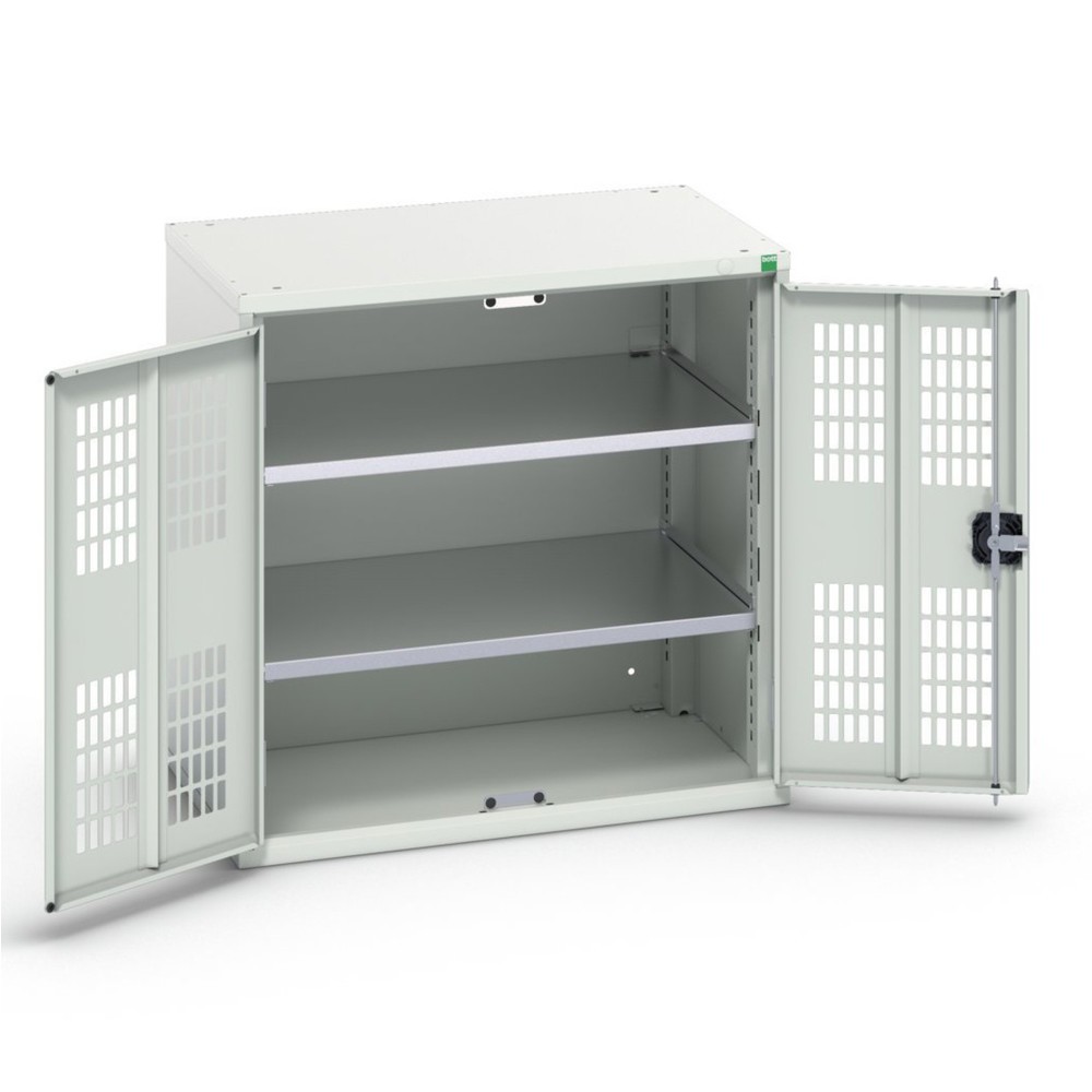 N° de l'image du produit 1 : bott Armoire à portes battantes verso avec ventilation, avec 2 tablettes, lxPxH : 800 x 550 x 800 mm