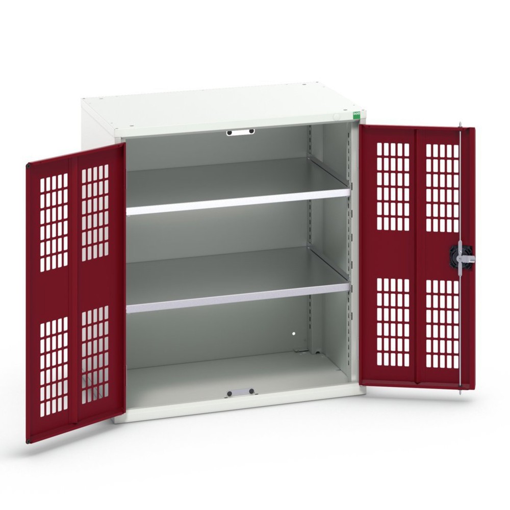 N° de l'image du produit 1 : bott Armoire à portes battantes verso avec ventilation, avec 2 tablettes, lxPxH : 800 x 550 x 900 mm