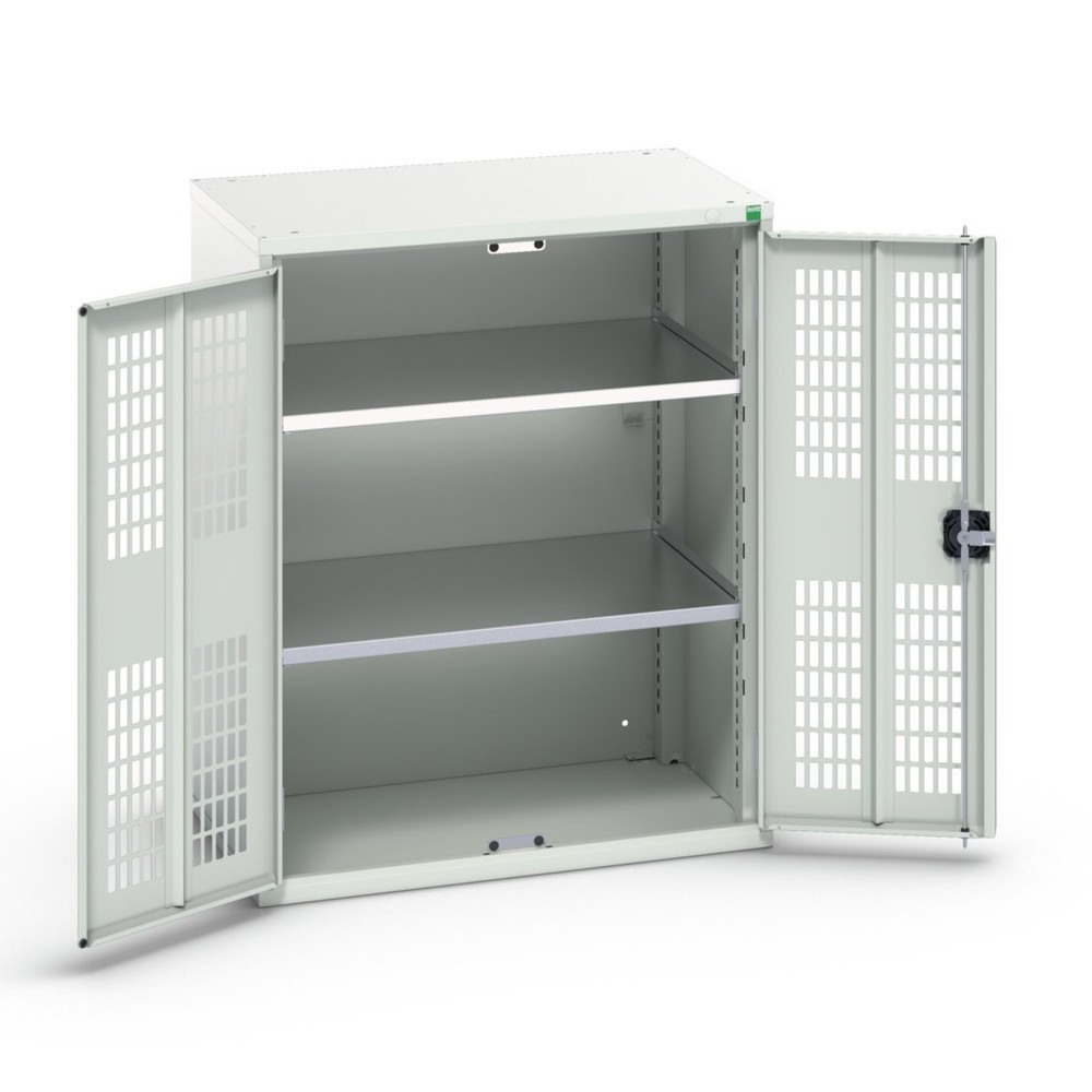 N° de l'image du produit 1 : bott Armoire à portes battantes verso avec ventilation, avec 2 tablettes, lxPxH : 800 x 550 x 1 000 mm