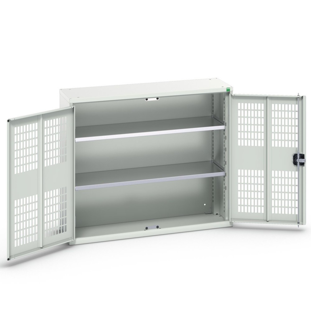 N° de l'image du produit 1 : bott Armoire à portes battantes verso avec ventilation, avec 2 tablettes, lxPxH : 1 050 x 350 x 900 mm