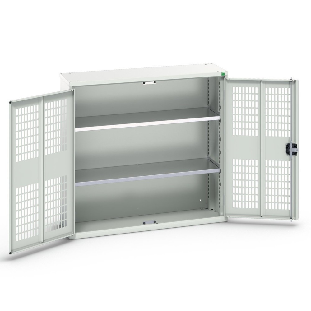 N° de l'image du produit 1 : bott Armoire à portes battantes verso avec ventilation, avec 2 tablettes, lxPxH : 1 050 x 350 x 1 000 mm