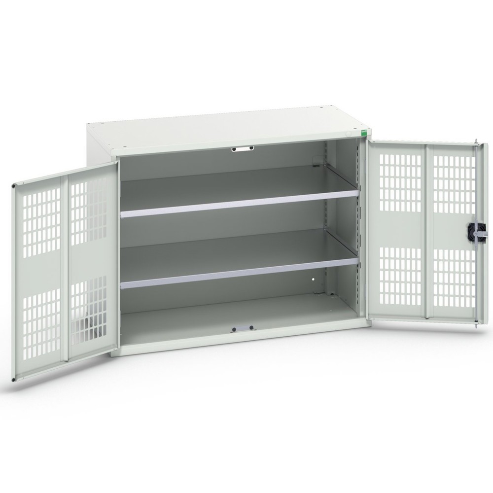 N° de l'image du produit 1 : bott Armoire à portes battantes verso avec ventilation, avec 2 tablettes, lxPxH : 1 050 x 550 x 800 mm