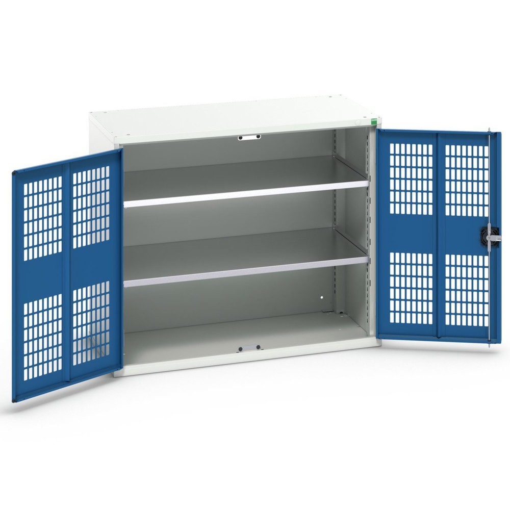 N° de l'image du produit 1 : bott Armoire à portes battantes verso avec ventilation, avec 2 tablettes, lxPxH : 1 050 x 550 x 900 mm