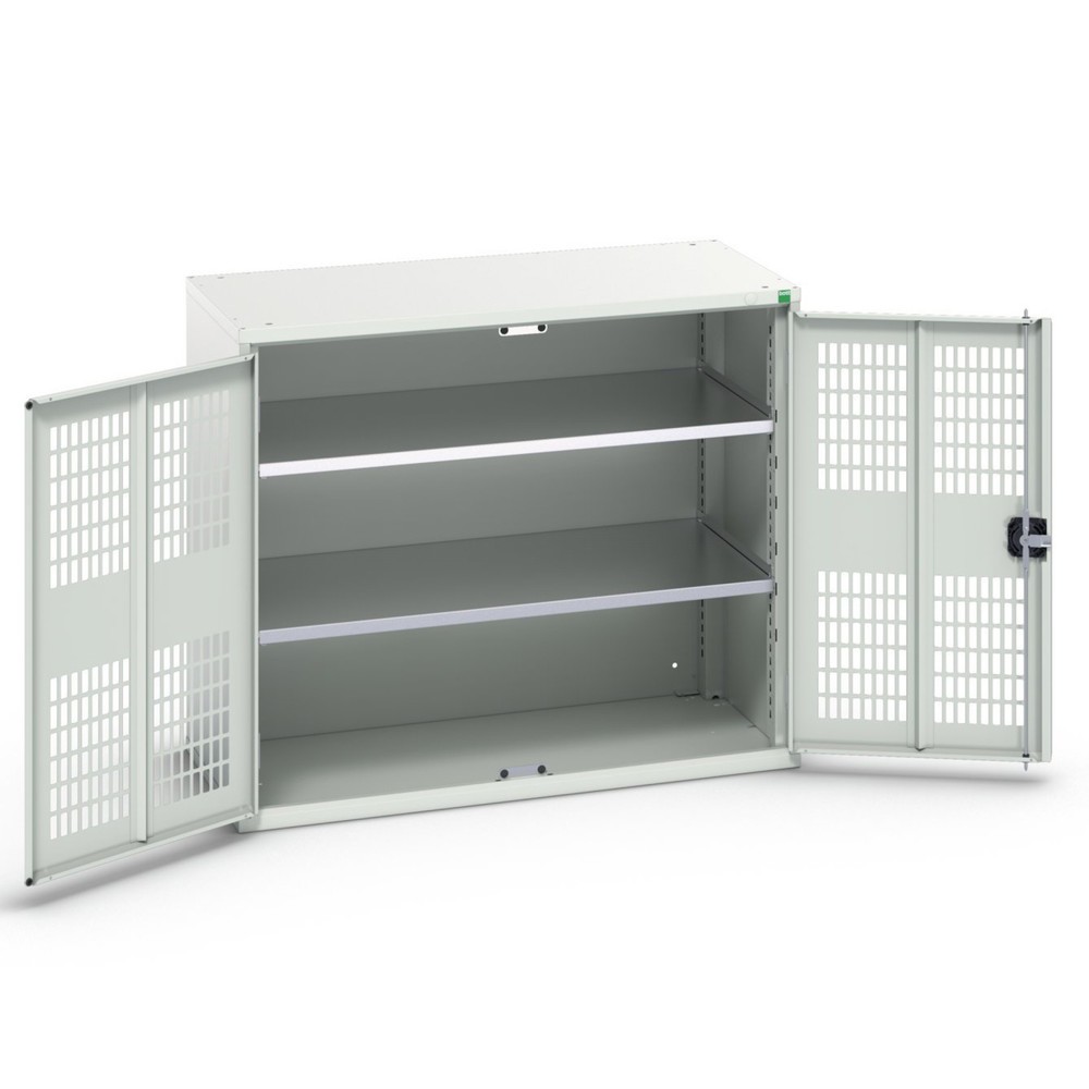 N° de l'image du produit 1 : bott Armoire à portes battantes verso avec ventilation, avec 2 tablettes, lxPxH : 1 050 x 550 x 900 mm