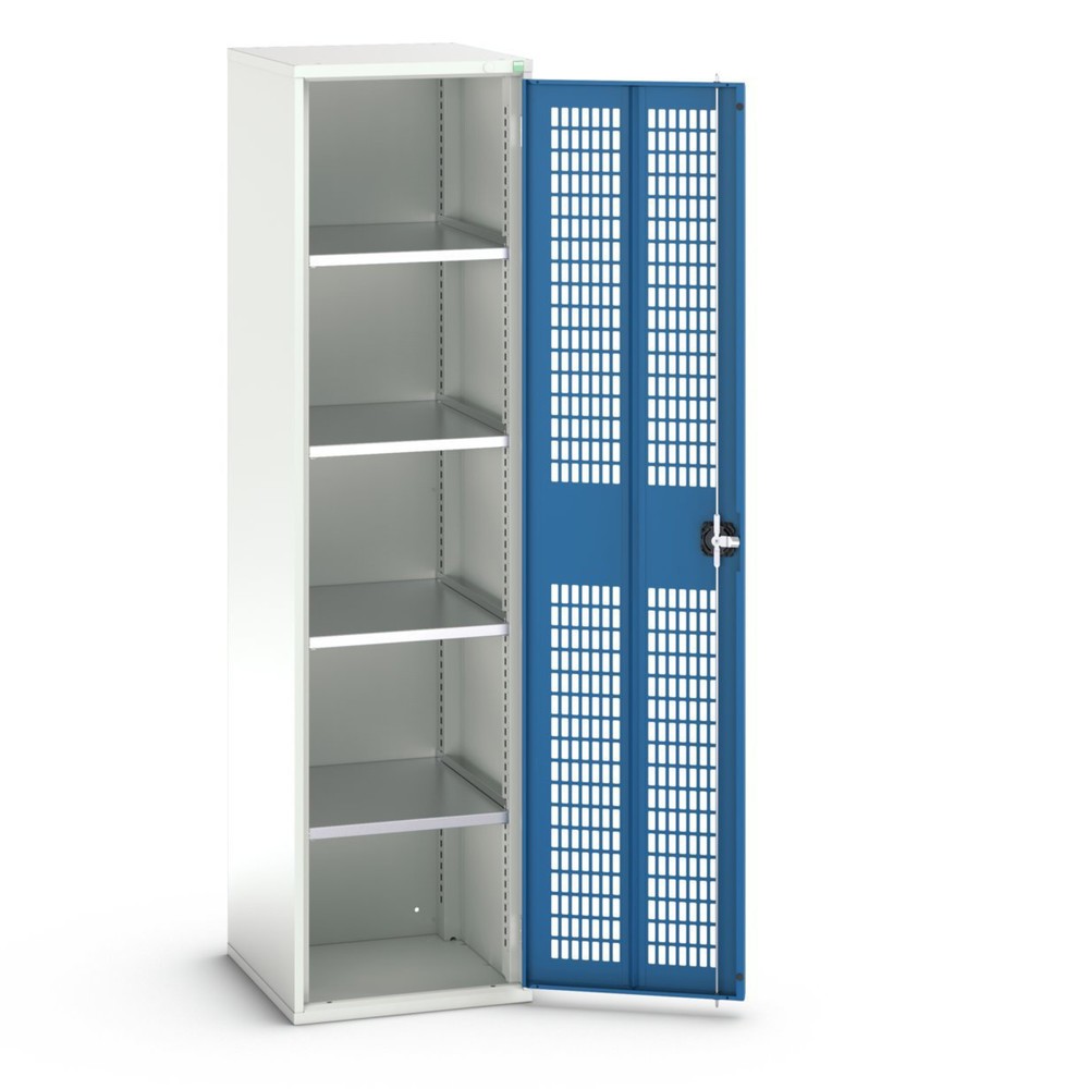 N° de l'image du produit 1 : bott Armoire à portes battantes verso avec ventilation, avec 4 tablettes, lxPxH : 525 x 550 x 2 000 mm