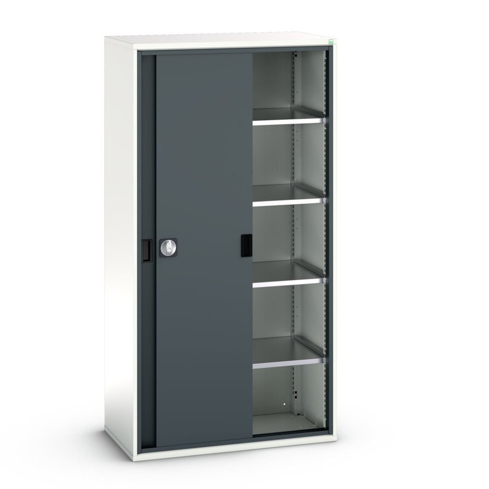 Illustration du produit: bott Armoire à portes coulissantes verso, avec 4 tablettes, lxPxH : 1 050 x 550 x 2 000 mm