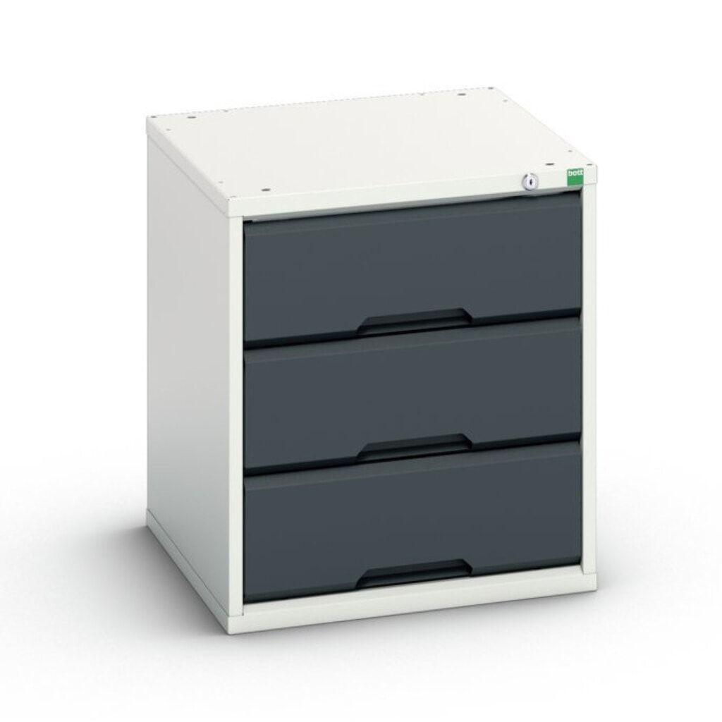 N° de l'image du produit 1 : bott Armoire à tiroirs verso, avec 3 tiroirs, lxPxH : 525 x 550 x 600 mm
