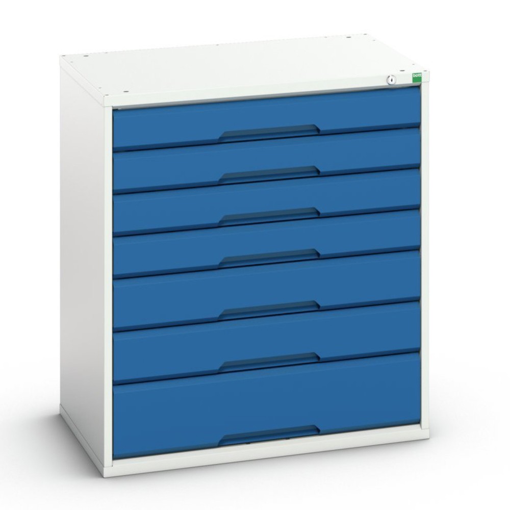 N° de l'image du produit 1 : bott Armoire à tiroirs verso, avec 7 tiroirs, lxPxH : 800 x 550 x 900 mm