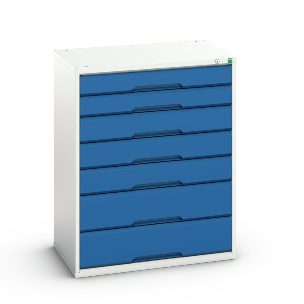 N° de l'image du produit 1 : bott Armoire à tiroirs verso, avec 7 tiroirs, lxPxH : 800 x 550 x 1 000 mm