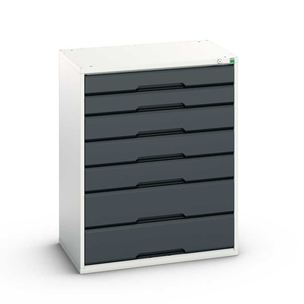 N° de l'image du produit 1 : bott Armoire à tiroirs verso, avec 7 tiroirs, lxPxH : 800 x 550 x 1 000 mm