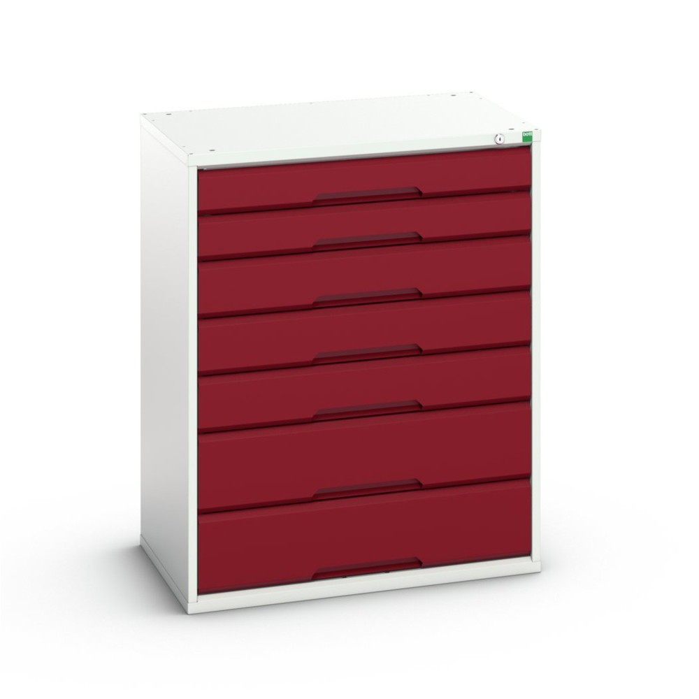 N° de l'image du produit 1 : bott Armoire à tiroirs verso, avec 7 tiroirs, lxPxH : 800 x 550 x 1 000 mm