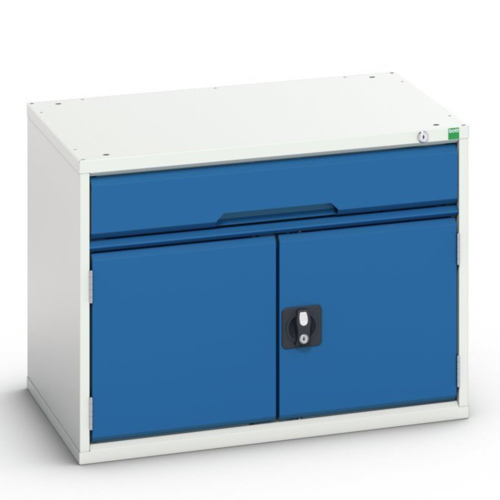 N° de l'image du produit 1 : bott Armoire à tiroirs verso avec porte battante, avec 1 tiroir et tablette, lxPxH : 800 x 550 x 600 mm