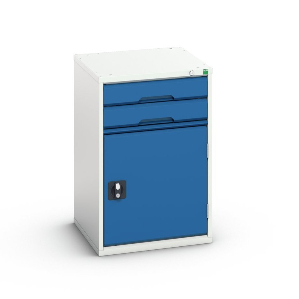 Numéro de l'image du produit 1: bott Armoire à tiroirs verso avec porte battante, avec 2 tiroirs et tablette, lxPxH : 525 x 550 x 800 mm