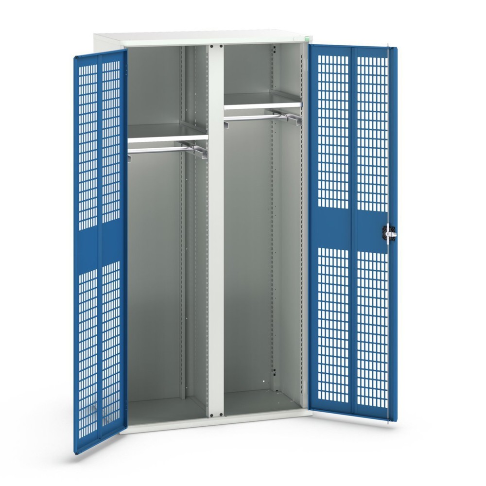 Numéro de l'image du produit 1: bott verso Armoire-penderie avec ventilation, avec 2 tablettes et paroi de séparation, lxPxH : 1 050 x 550 x 2 000 mm