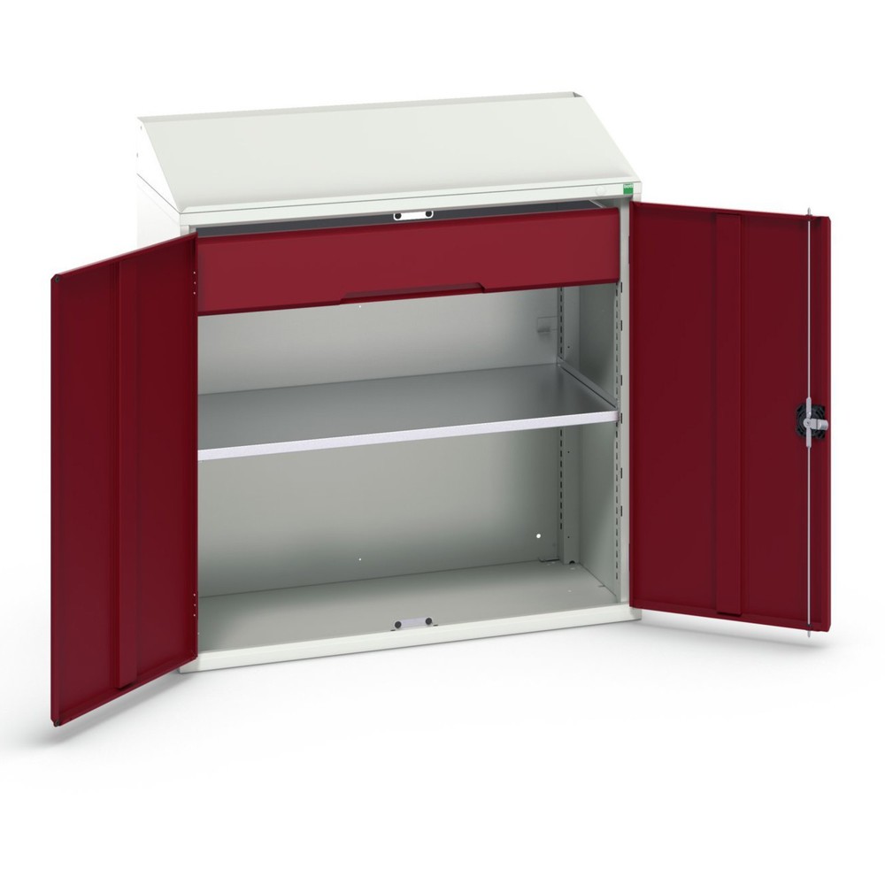 N° de l'image du produit 1 : bott Armoire-pupitre verso, avec 1 tablette et 1 tiroir, lxPxH : 1 050 x 550 x 1 130 mm