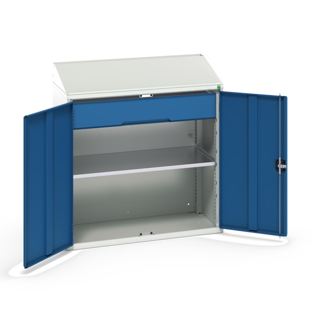 N° de l'image du produit 1 : bott Armoire-pupitre verso, avec 1 tablette et 1 tiroir, lxPxH : 1 050 x 550 x 1 130 mm