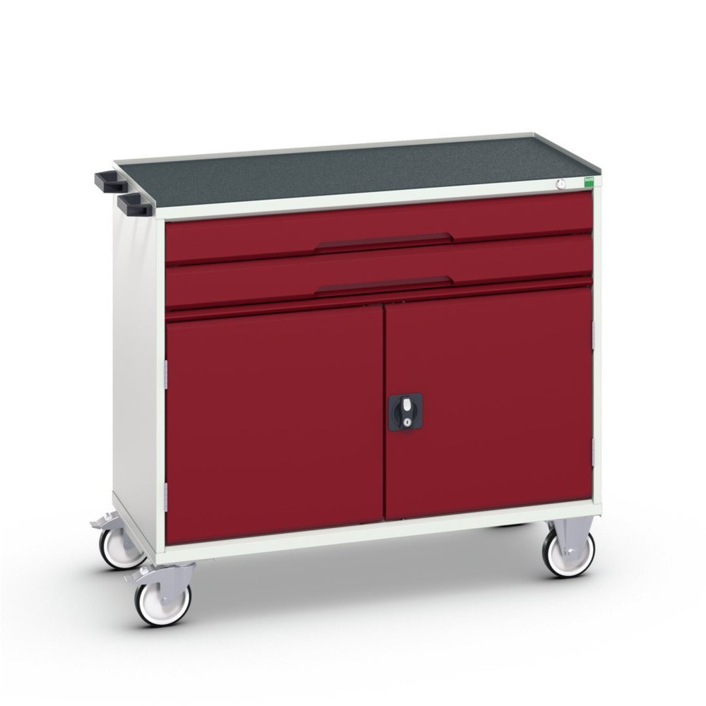 N° de l'image du produit 1 : bott verso Armoire à tiroirs mobile, avec 2 tiroirs, porte et rebord