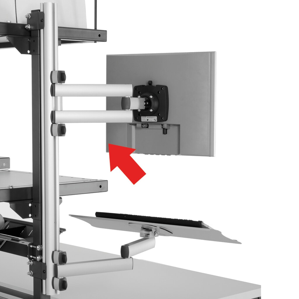 Bras articulé TFT pour système de table d’emballage Rocholz, H x l x P 200 x 100 x 455 mm Illustration du produit: Bras articulé TFT pour système de table d’emballage Rocholz, H x l x P 200 x 100 x 455 mm