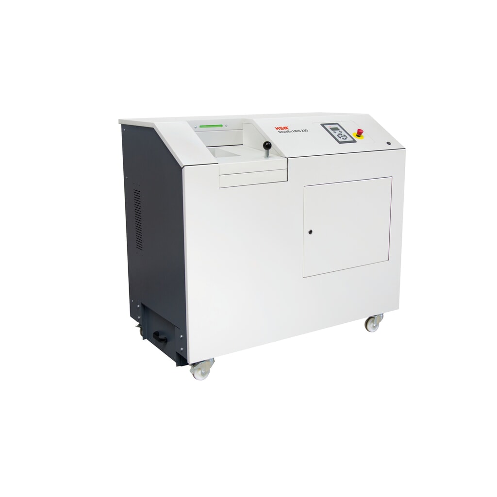 Destructeur de supports de données numériques HSM® StoreEx HDS 230, un seul niveau, coupe en particules 20 x 40-50 mm N° de l'image du produit 1 : Destructeur de supports de données numériques HSM® StoreEx HDS 230, un seul niveau, coupe en particules 20 x 40-50 mm
