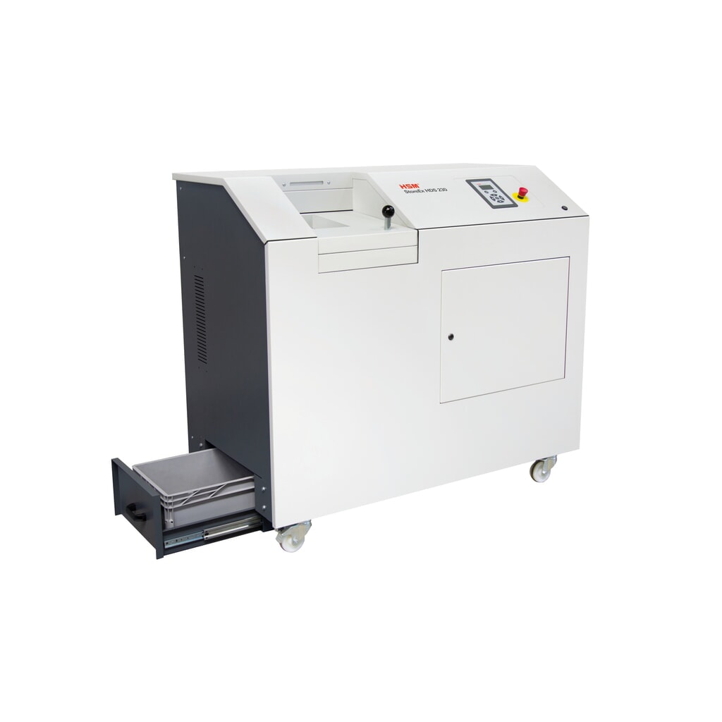 N° de l'image du produit 3 : Destructeur de supports de données numériques HSM® StoreEx HDS 230, un seul niveau, coupe en particules 20 x 40-50 mm