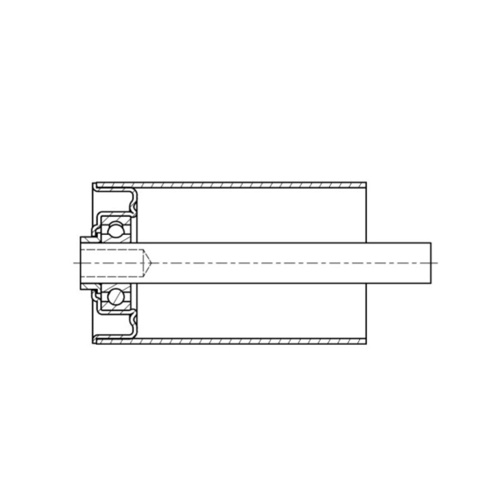 N° de l'image du produit 3 : Rouleaux porteurs pour transrouleurs, acier, axe de ressort, Ø 50 mm, longueur 600 mm, capacité de charge 40 kg