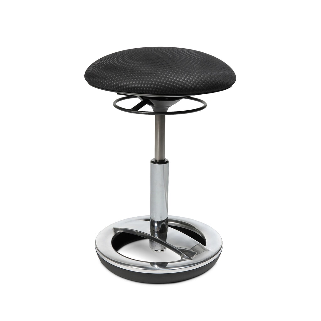 Topstar® tabouret ergonomique Sitness®, coussin en tissu 44-57 cm, noir Illustration du produit: Topstar® tabouret ergonomique Sitness®, coussin en tissu 44-57 cm, noir