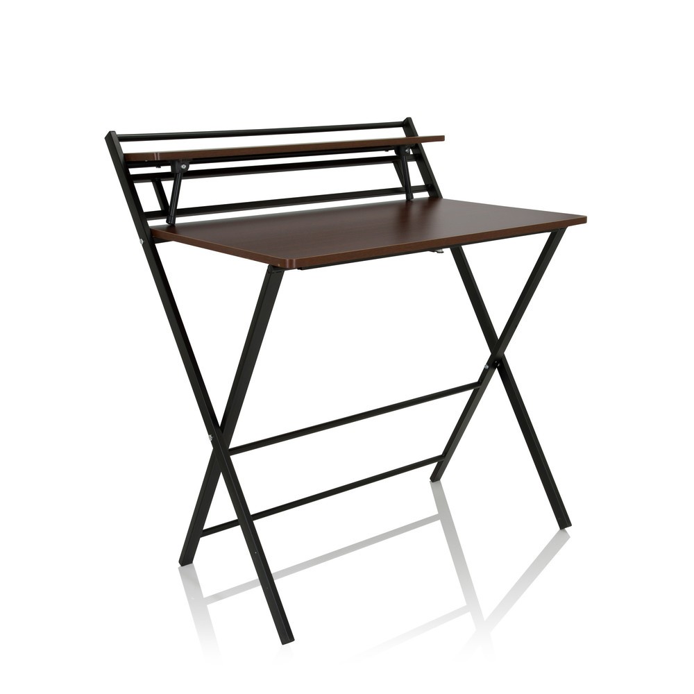 Numéro de l'image du produit 10: Bureau / table de travail hjh OFFICE EASY CLAP 92 x 84, noyer / noir