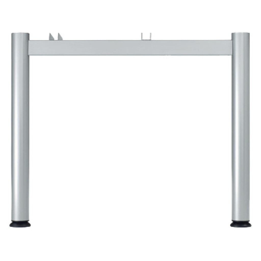 Bureau professionnel Geramöbel réglable en hauteur manuellement, bâti à 4 pieds, L x P 1 800 x 800 mm, blanc N° de l'image du produit 2 : Bureau professionnel Geramöbel réglable en hauteur manuellement, bâti à 4 pieds, L x P 1 800 x 800 mm, blanc