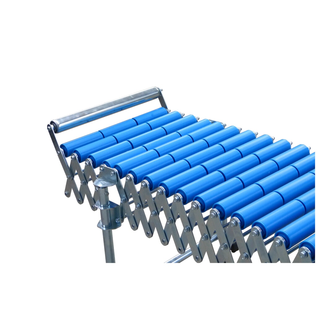 Butée terminale pour convoyeur à roulettes ou à rouleaux à ciseaux, fixe, largeur de convoyeur : 300 mm Illustration du produit: Butée terminale pour convoyeur à roulettes ou à rouleaux à ciseaux, fixe, largeur de convoyeur : 300 mm