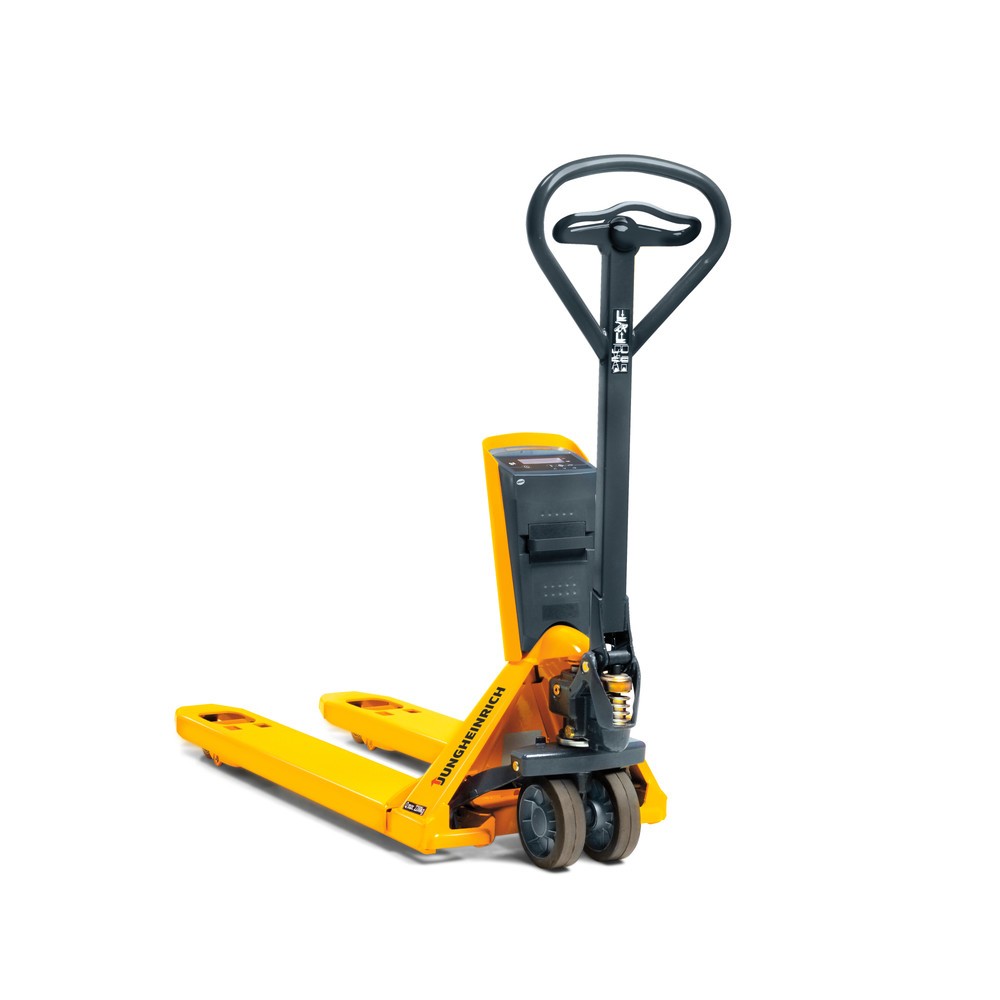 Numéro de l'image du produit 5: Transpalette Jungheinrich avec balance AMW 22p avec affichage confort, capacité de charge 2 200 kg, caoutchouc plein/polyuréthane