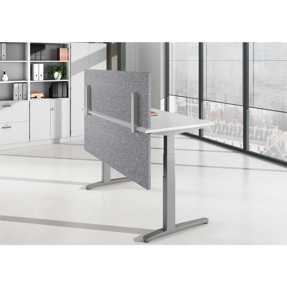 Numéro de l'image du produit 4: Cloison Hammerbacher, panneau acoustique pour table en 180, gris