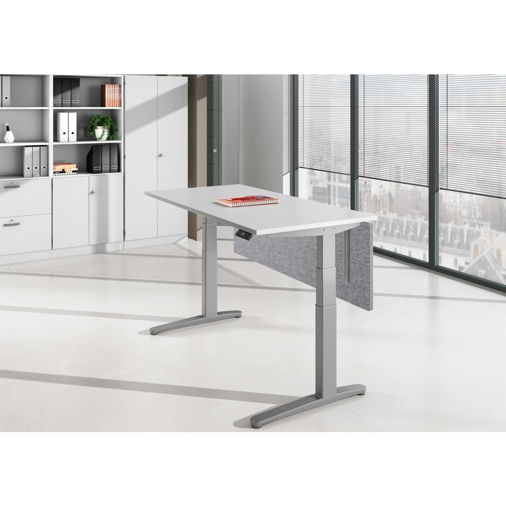 Numéro de l'image du produit 5: Cloison Hammerbacher, panneau acoustique pour table en 180, gris