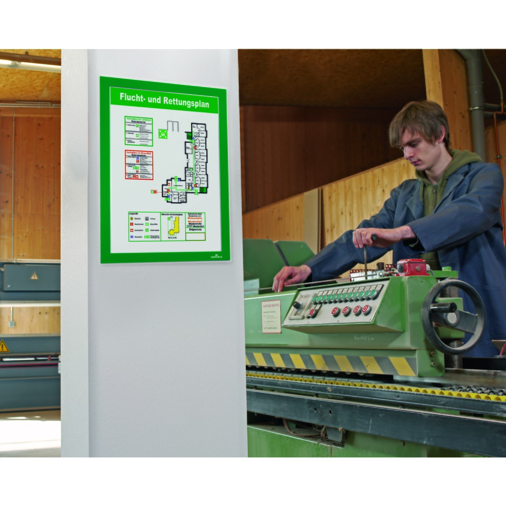 Numéro de l'image du produit 6: Cadre d’information DURABLE DURAFRAME®, autocollant, DIN A4, vert