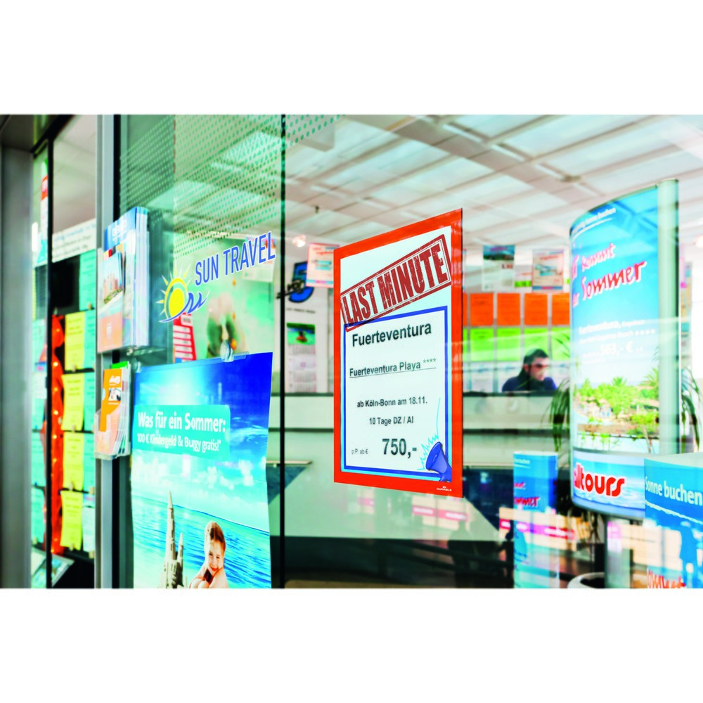 Numéro de l'image du produit 8: Cadre d’information DURABLE DURAFRAME®, autocollant, DIN A4, orange