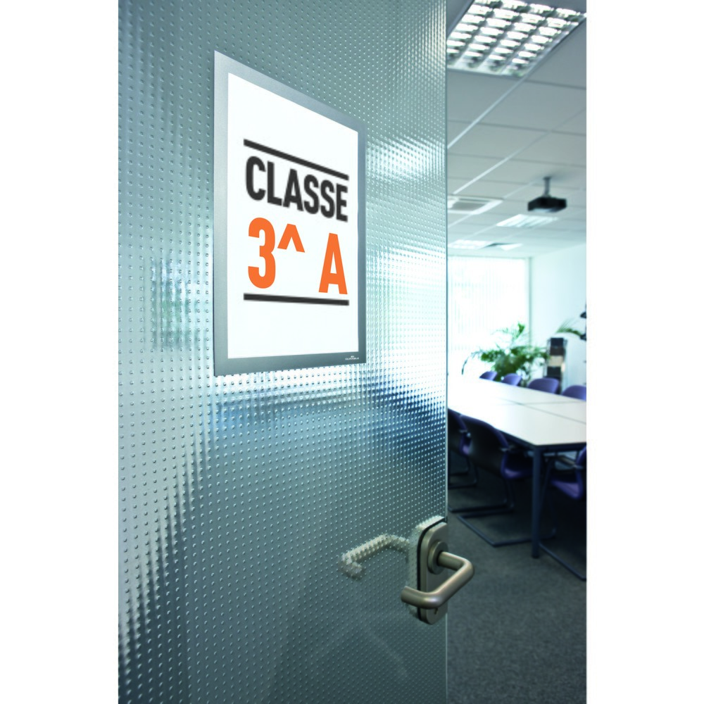 Numéro de l'image du produit 9: Cadre d’information DURABLE DURAFRAME®, autocollant, DIN A4, argent métallisé