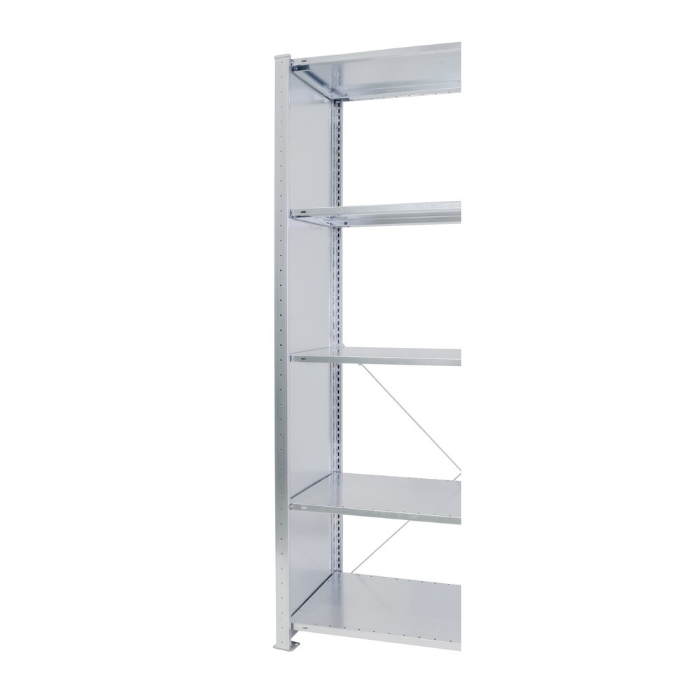 Numéro de l'image du produit 2: Cadre en tôle pleine à profilé en T MULTIplus pour rayonnage à tablettes SCHULTE, galvanisé, prémonté, hxP 2 500 x 600 mm