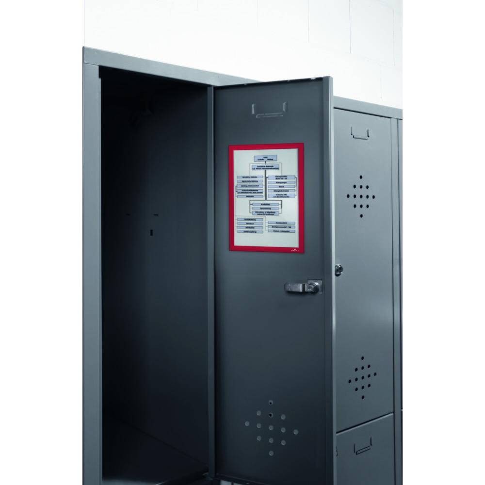Numéro de l'image du produit 3: Cadre magnétique DURABLE DURAFRAME®, DIN A4, rouge