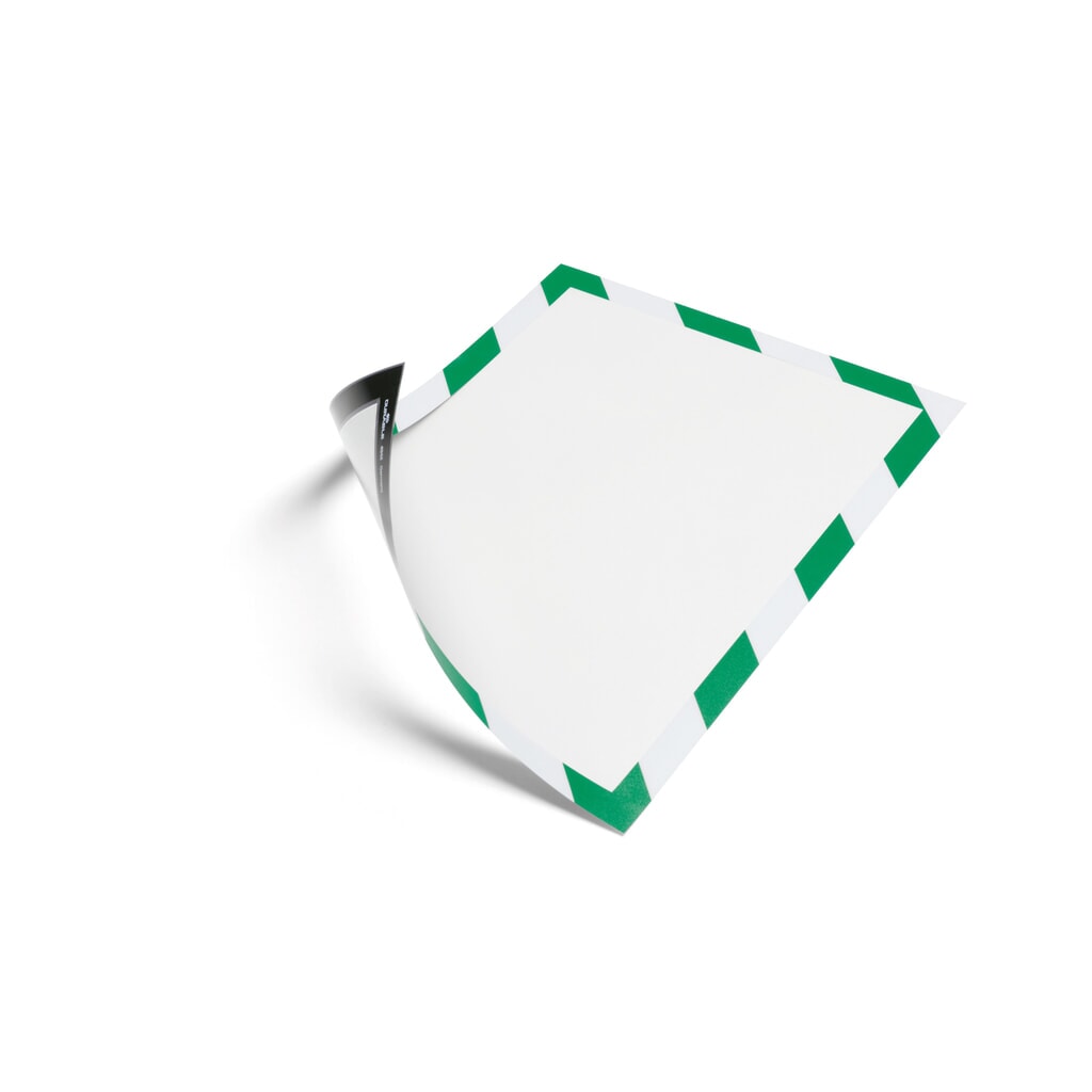 N° de l'image du produit 1 : Cadre magnétique DURABLE DURAFRAME® Security, DIN A4, vert / blanc