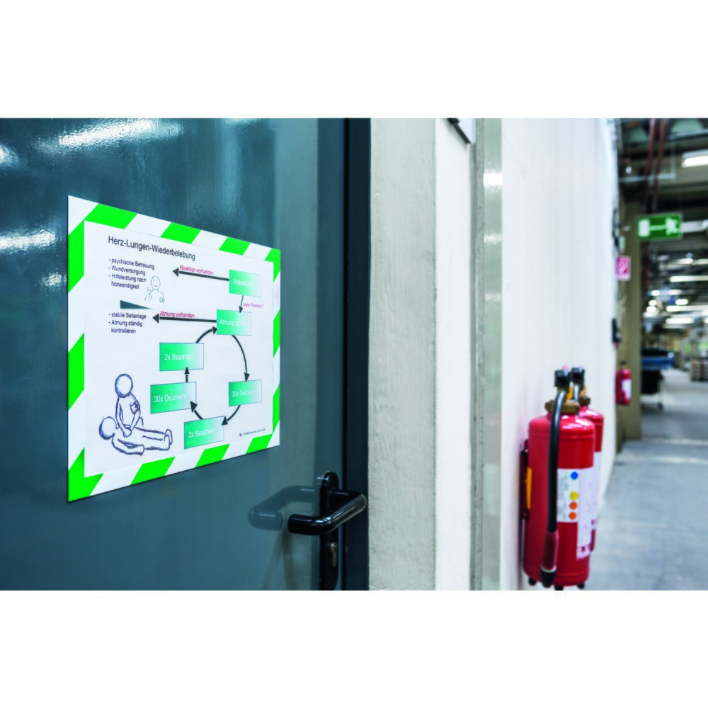 Numéro de l'image du produit 6: Cadre magnétique DURABLE DURAFRAME® Security, DIN A4, vert / blanc