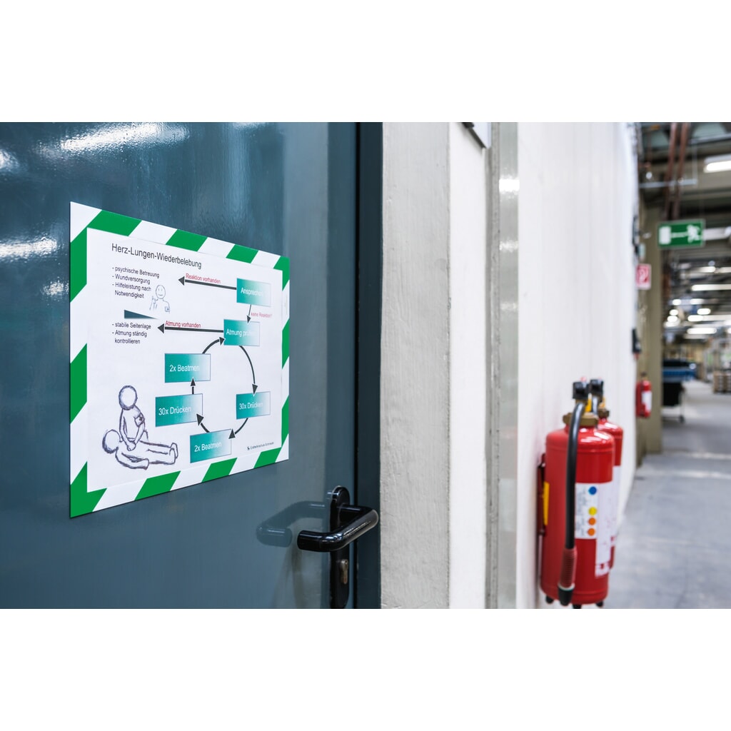 N° de l'image du produit 7 : Cadre magnétique DURABLE DURAFRAME® Security, DIN A4, vert / blanc