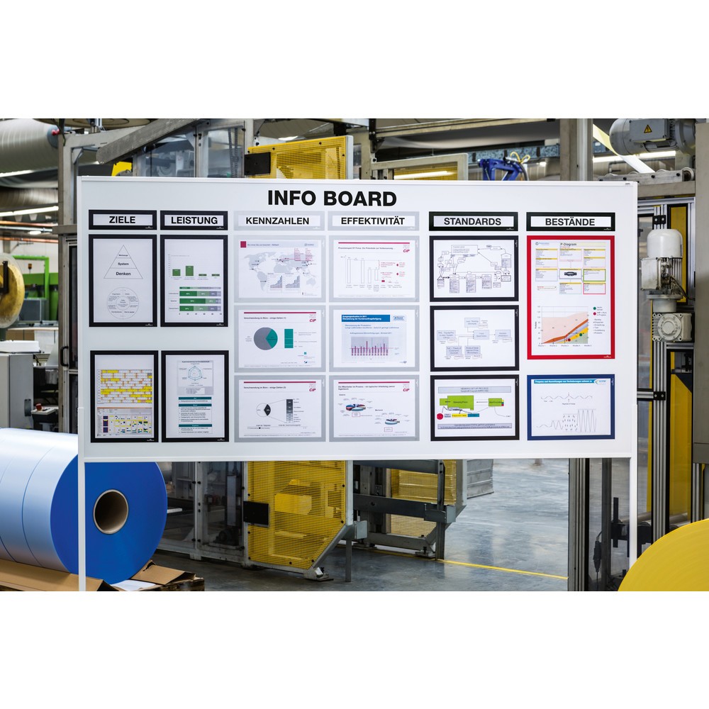 Numéro de l'image du produit 4: Cadre magnétique DURABLE DURAFRAME® Top, DIN A3, argent métallisé