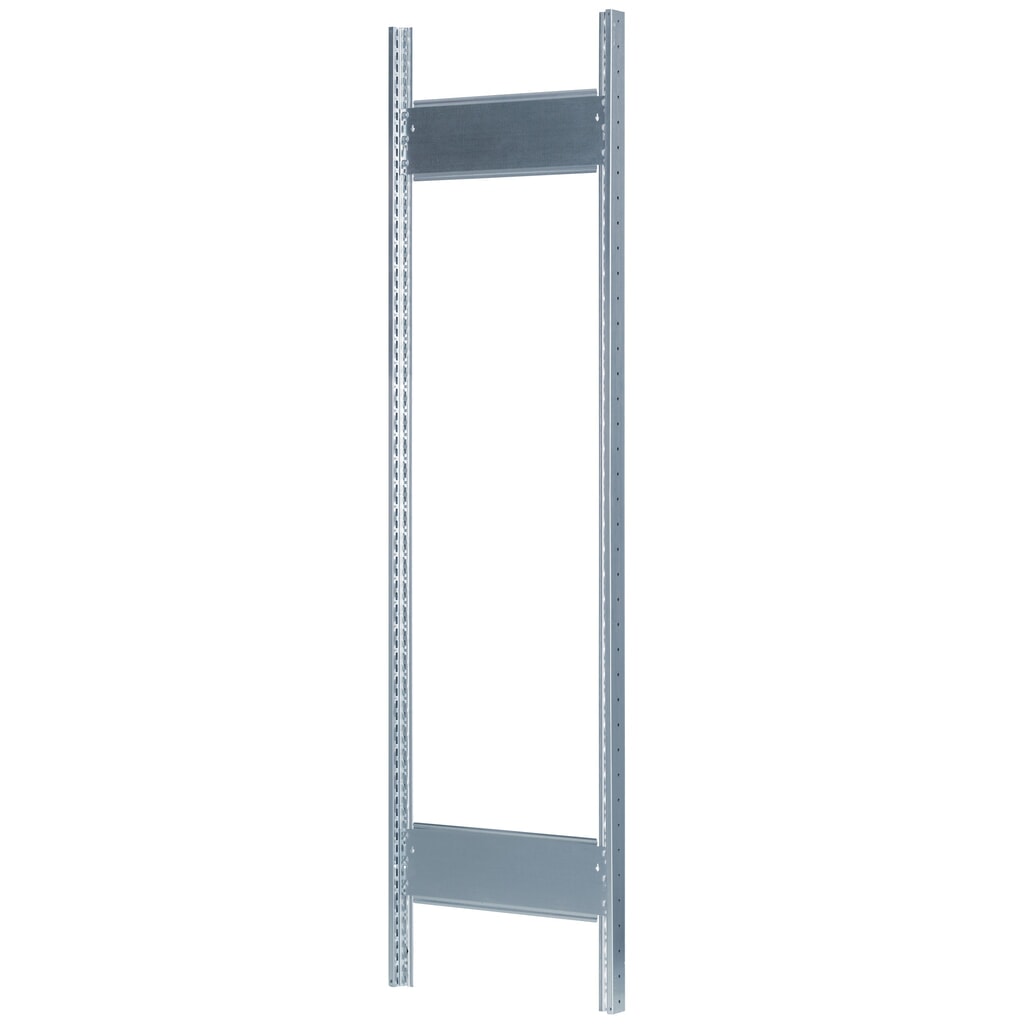Cadre profilé en T MULTIplus pour rayonnage à tablettes SCHULTE, galvanisé, prémonté, 2 traverses de profondeur, HxP 2 000 x 300 mm Illustration du produit: Cadre profilé en T MULTIplus pour rayonnage à tablettes SCHULTE, galvanisé, prémonté, 2 traverses de profondeur, HxP 2 000 x 300 mm