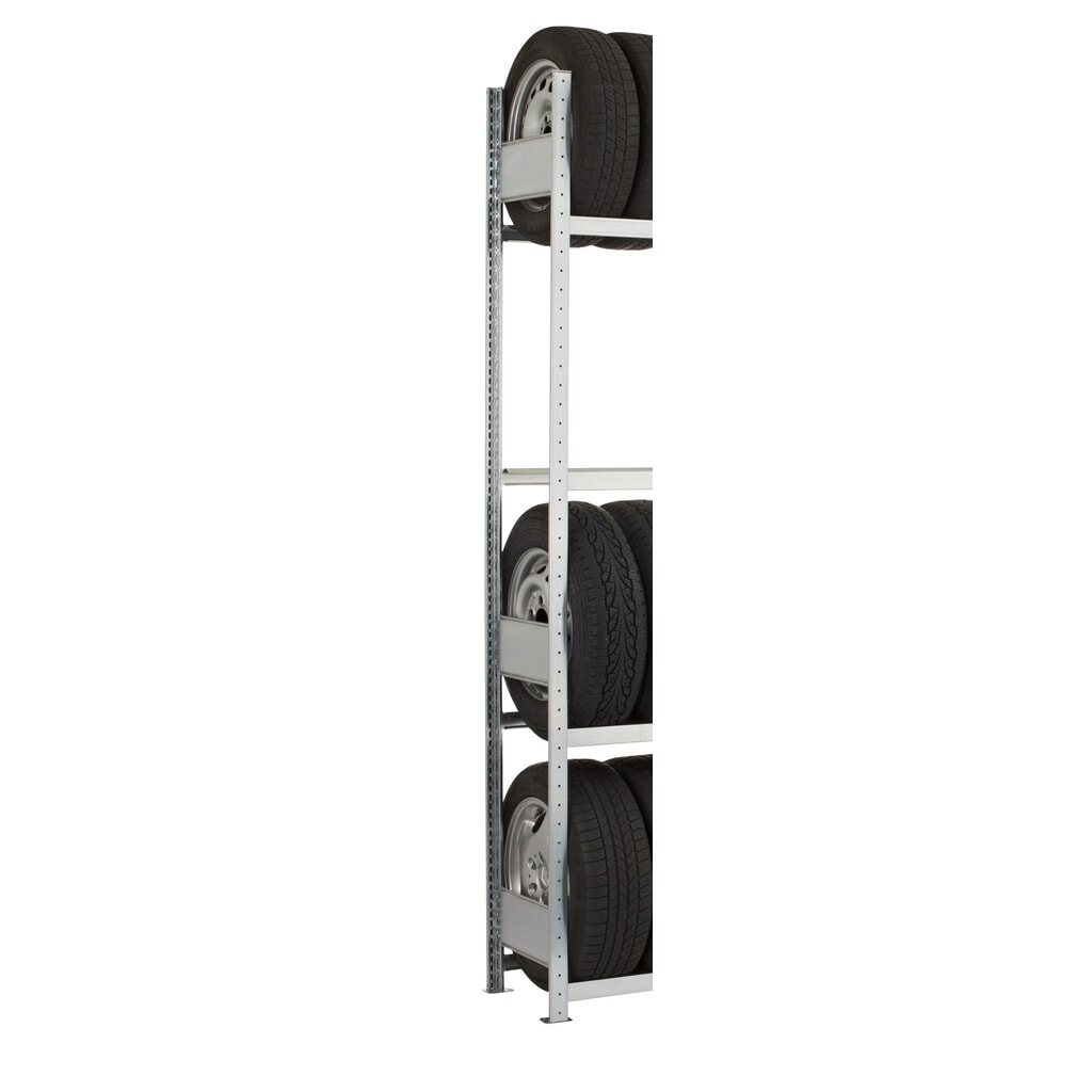 Cadre profilé en T MULTIplus pour rayonnage à tablettes SCHULTE, galvanisé, prémonté, 3 traverses de profondeur, HxP 2.500 x 600 mm N° de l'image du produit 2 : Cadre profilé en T MULTIplus pour rayonnage à tablettes SCHULTE, galvanisé, prémonté, 3 traverses de profondeur, HxP 2.500 x 600 mm