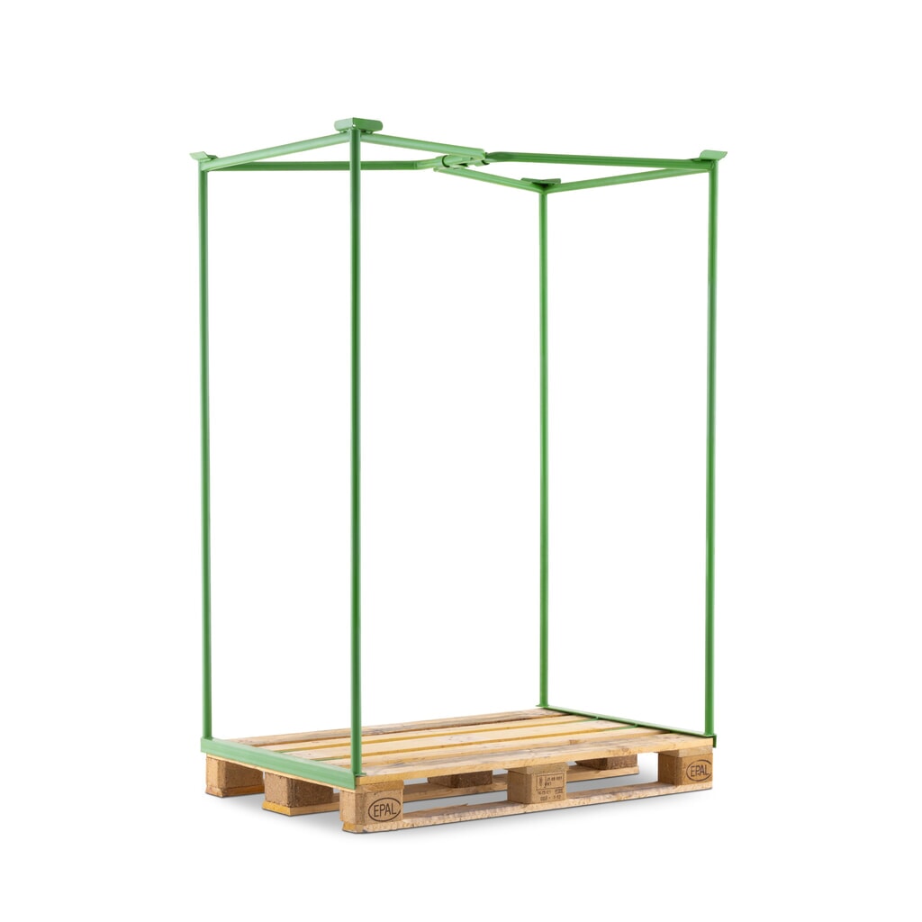 Cadre rehausseur grillagé ouvert HEMMDAL, H x l x P 1 600 x 1 200 x 800 mm, vert mai Illustration du produit: Cadre rehausseur grillagé ouvert HEMMDAL, H x l x P 1 600 x 1 200 x 800 mm, vert mai