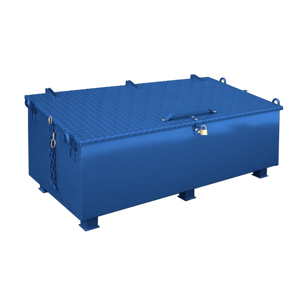 Numéro de l'image du produit 1: Caisse à outils Eichinger®, acier, 800 kg, 600 litres, bleu gentiane