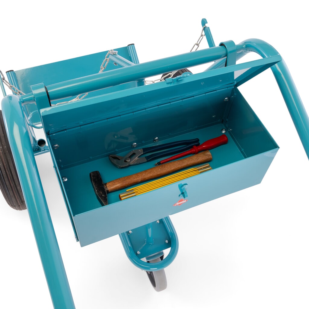 Caisse à outils pour diable pour bouteilles en acier Ameise® 2 bouteilles, vide, couvercle verrouillable, HxlxP 155 x 460 x 210 mm N° de l'image du produit 8 : Caisse à outils pour diable pour bouteilles en acier Ameise® 2 bouteilles, vide, couvercle verrouillable, HxlxP 155 x 460 x 210 mm