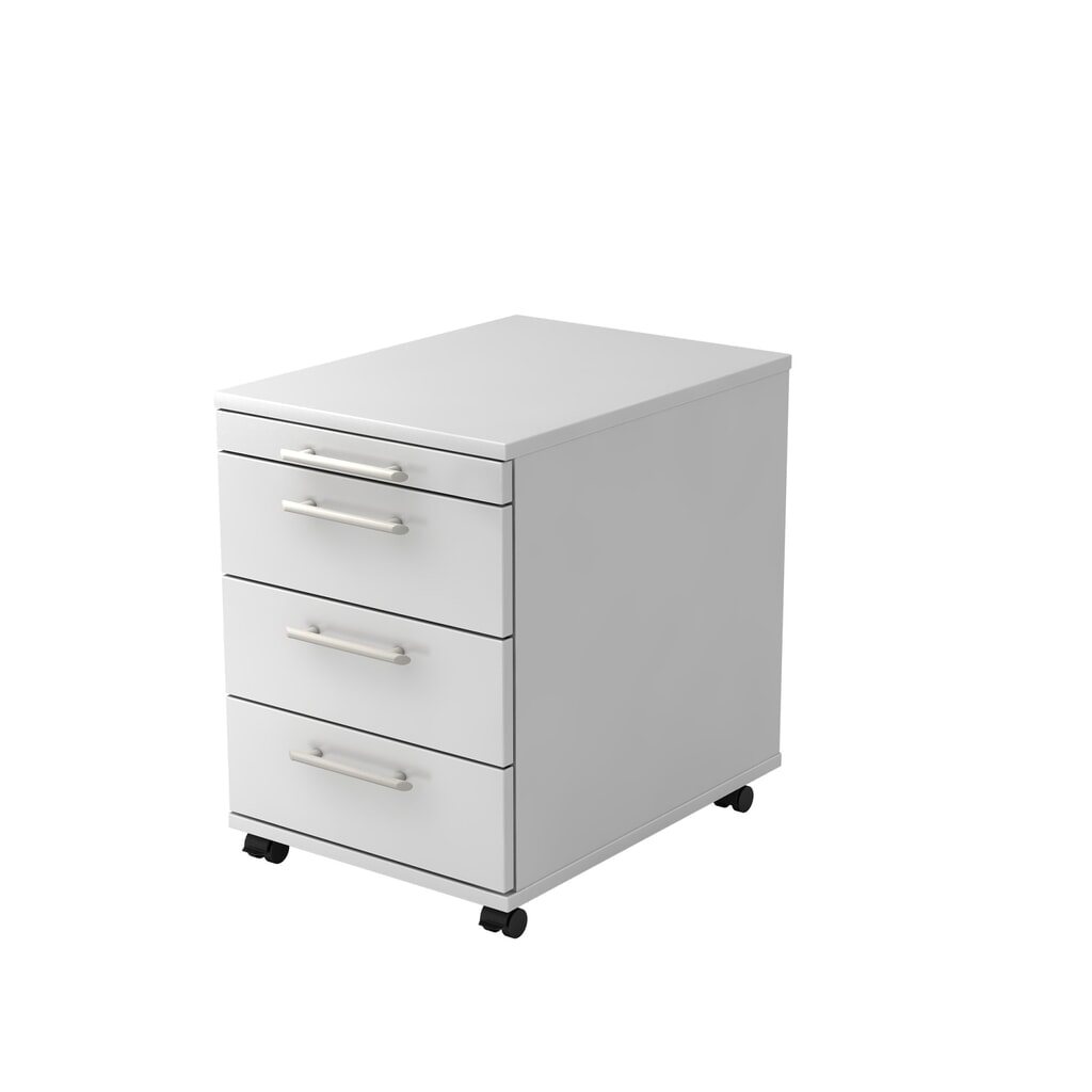 Illustration du produit: Caisson à roulettes Hammerbacher 58 cm, 3 tiroirs RE blanc