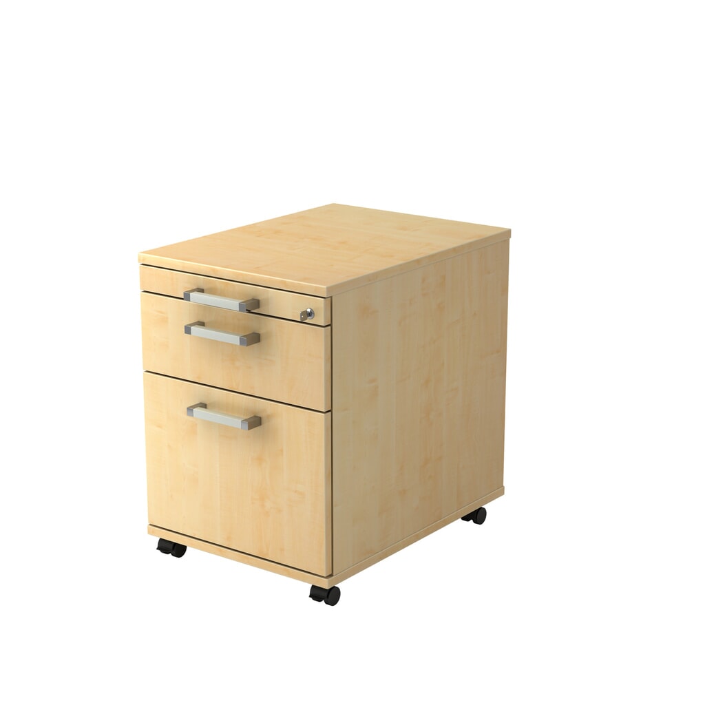 Illustration du produit: Caisson à roulettes Hammerbacher 58 cm, 1 tiroir, 1HR, serr. CE érable