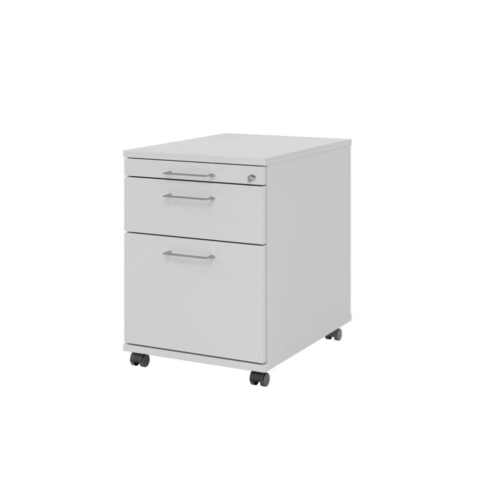 Illustration du produit: Caisson à roulettes Hammerbacher 58 cm, 1 tiroir, 1HR, serr. BS gris