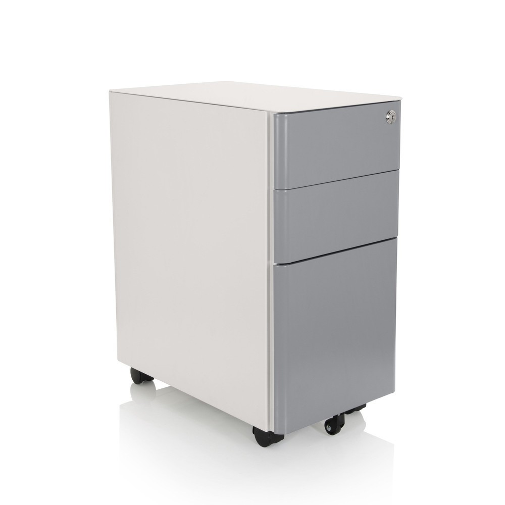 Numéro de l'image du produit 7: Caisson à roulettes hjh OFFICE COLOR I métal, blanc / gris